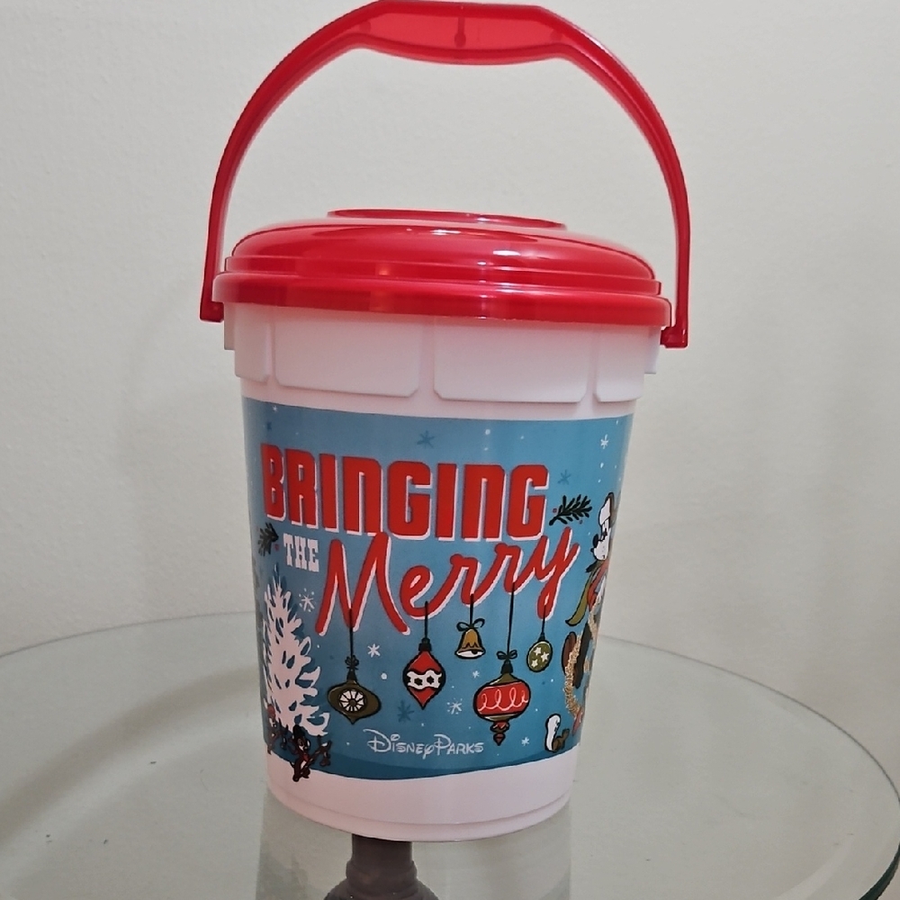 Disney Parks "Bringing The Merry" Holiday Popcorn Bucket